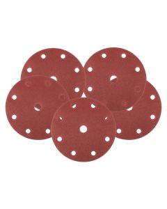 Krążki ścierne 150 mm, P180, 5 szt., z 9 otworami do 04-721 08-995