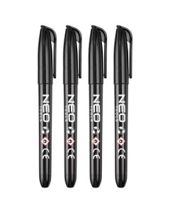 Marker budowlany, czarny, permanentny, wodoodporny, olejowy, 4 szt. 13-856