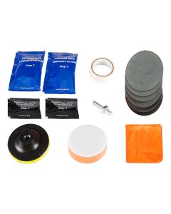 Zestaw do regeneracji reflektorów samochodowych, 15 elementów 10-850