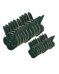Klipsy do mocowania roślin zestaw 20 sztuk - 10 małych i 10 dużych 15G570