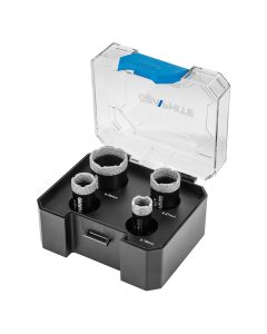 Otwornice diamentowe (18, 22, 27, 35 mm), zestaw 4 szt. 55H318