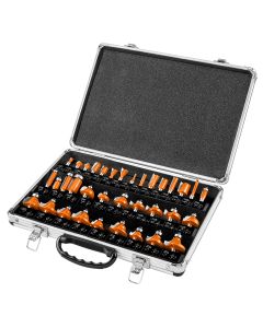 Frezy widiowe, trzpień 8 mm, zestaw 35 szt. 56-240