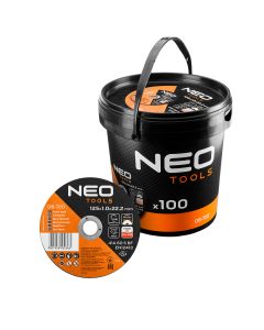 Tarcze tnące do metalu/INOX 125 x 1.0 x 22,2mm, 41 A60-S-BF, 100 szt. wiaderko. Wyprodukowano w PL 08-722