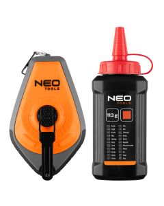 Sznurek traserski 3:1, obudowa plastikowa + kreda czerwona 49-951