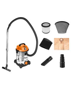 Odkurzacz przemysłowy 1400W, zbiornik 30 L 04-738