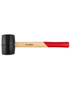 Młotek gumowy 60 mm/400 g, trzonek drewniany 02A325-1