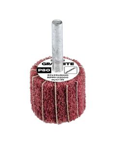 Ściernica listkowa z włókniną ścierną, trzpieniowa 30 x 25 x 6 mm, P80 58T412