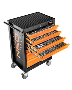 Szafka warsztatowa, 7 szuflad + 176 narzędzi 84-222-12