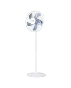 Wentylator podłogowy 50W, śr. 40 cm, 3 prędkości, oscylacja, biały 90-015