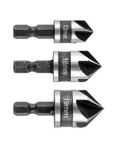 Zestaw fazowników Hex, 12, 16, 19 mm, zestaw 3 szt. 54T423