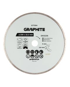 Tarcza diamentowa do cięcia pełna, 230 x 22.2 mm, na mokro 57T304