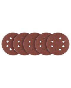 Krążki ścierne na rzep 125 mm, P220, 5 szt., z 8 otworami 58T295