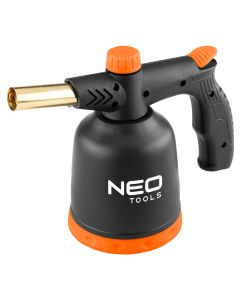 Lampa lutownicza gazowa na naboje 190 g, zapłon piezo, 360 stopni, do pracy w każdej pozycji 20-070