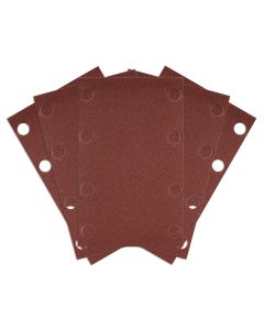 Papier ścierny prostokątny 8 otworów 130 x 80 mm P240 do 04-623, 5 szt. 54-052