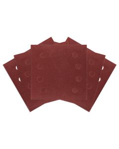 Papiery ścierne na rzep, kwadrat 113 x 113 mm, P120, 5 szt., z 8 otworami do 04-623 54-054