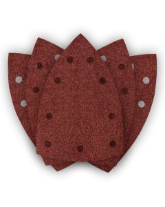 Papiery ścierne na rzep, żelazko 100 x 147 mm, P80, 5 szt., z 9 otworami do 04-623 54-056