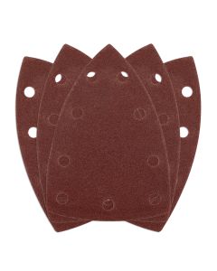 Papiery ścierne na rzep, żelazko 100 x 147 mm, P120, 5 szt., z 9 otworami do 04-623 54-057