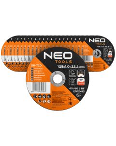 Tarcze tnące do metalu/INOX 125 x 1.0 x 22,2mm, 41 A60-S-BF, 25 szt. kartonik. Wyprodukowano w PL 08-720