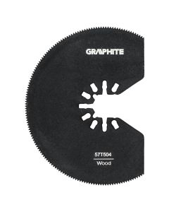 Tarcza do urządzenia wielofunkcyjnego, półokrągła, 21 TPI, HSS, 80 mm 57T504