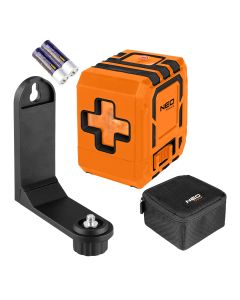 Laser krzyżowy 30 m, z etui i uchwytem magnetycznym, zielony 75-143