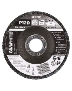 Ściernica listkowa cyrkonowa 115 x 22.2 mm, P120 58T109
