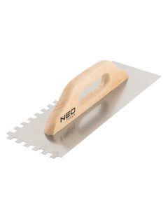Paca z zębami, 480 x 128 mm, ząb 10 x 10 x 10 mm, uchwyt drewniany 50-183