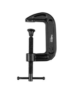 Ścisk stolarski (śrubowy), typ C (G), 50 mm (2"), żeliwny, waga 208g. 45-551