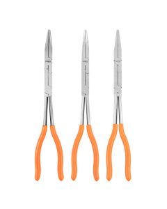 Szczypce z podwójnym przegubem CRV zestaw 3 szt. 01-293