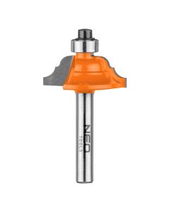 Frez kształtowy z łożyskiem, ozdobny, TCT, 28.6 x 11.7 mm, trzpień 6 mm 56-232