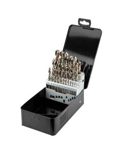 Wiertła do metalu HSS-Co 1.0-13.0 mm, zestaw 25 szt. 57-090