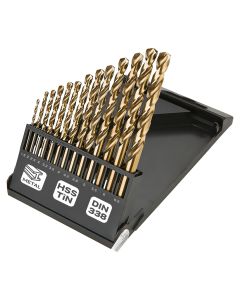 Wiertła do metalu HSS-TiN 1.5-6.5 mm, zestaw 13 szt. 57-198