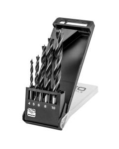 Wiertło do drewna spiralne, 4.0 - 10 mm, zestaw 5 szt. 57-269