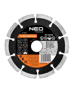 Tarcza diamentowa 125 x 22.2 mm, segmentowa, spawana laserowo 57-606