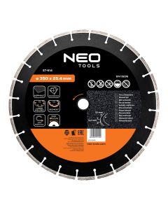 Tarcza diamentowa 350 x 25.4 mm, segmentowa, spawana laserowo 57-614