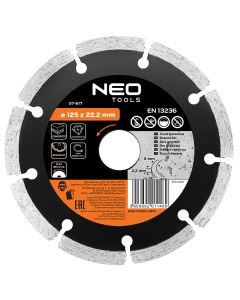 Tarcza diamentowa 125 x 22.2 mm, segmentowa 57-617