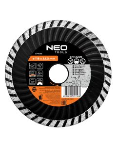 Tarcza diamentowa 115 x 22.2 mm, turbo wave 57-632