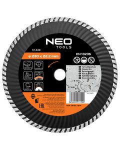 Tarcza diamentowa 230 x 22.2 mm, turbo wave 57-638