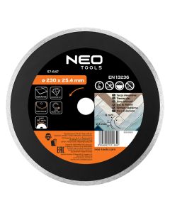 Tarcza diamentowa 230 x 25.4 mm, pełna do 59G891 57-647