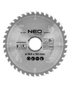 Tarcza do pilarki, widiowa, 165 x 30 mm, 40 zębów, uniwersalna 55-545