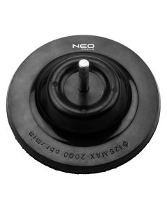 Tarcza mocująca z rzepem 125 mm x 4 mm, uchylna, trzpień 8 mm 55-824