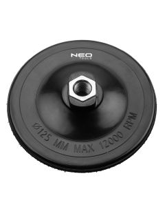 Tarcza mocująca z rzepem 125 mm x 4 mm, gwint M14 55-825