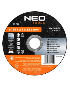 Tarcza tnąca do metalu 125 x 2.5 x 22.2 mm, 41 A30-R-BF 57-708