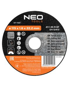 Tarcza tnąca do kamienia 115 x 1.6 x 22.2 mm, 41 C 46-R-BF 57-720