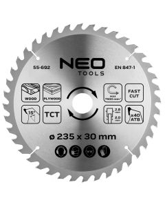 Tarcza do pilarki, widiowa, 235 x 30 mm, 40 zębów 55-692