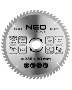 Tarcza do pilarki, widiowa, 235 x 30 mm, 60 zębów 55-694