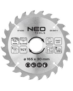 Tarcza do pilarki, widiowa, 165 x 30 mm, 24 zęby 57-650