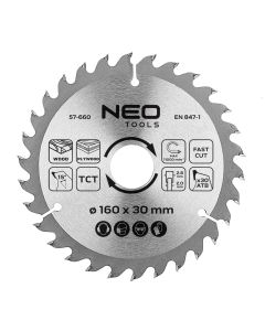 Tarcza do pilarki, widiowa, 160 x 30 mm, 30 zębów 57-660