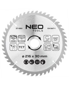 Tarcza do pilarki, widiowa, 216 x 30 mm, 48 zębów 57-680