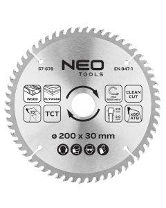 Tarcza do pilarki, widiowa, 200 x 30 mm, 60 zębów 57-678