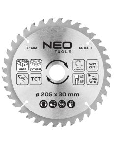 Tarcza do pilarki, widiowa, 205 x 30 mm, 36 zębów 57-682